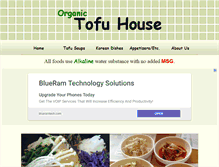 Tablet Screenshot of organictofuhouse.com